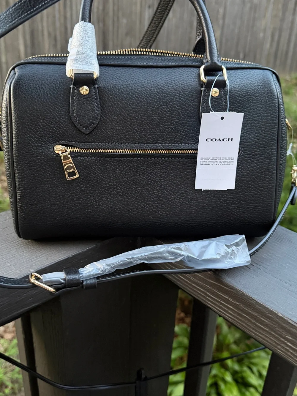 Coach compact satchel